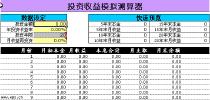 excel投资收益模拟测算器模板