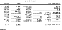 excel固定资产卡片模板