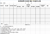 excel省直预算单位银行账户年检登记表模板