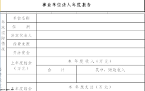 excel事业单位法人年度报告模板