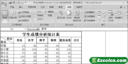 显示或隐藏需要的Excel工具栏对象