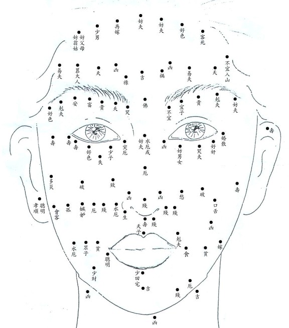脸上的痣图解