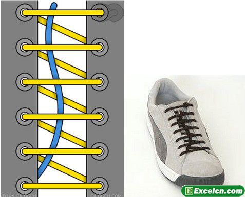 鞋带的24种系法图解
