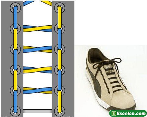 鞋带的24种系法图解