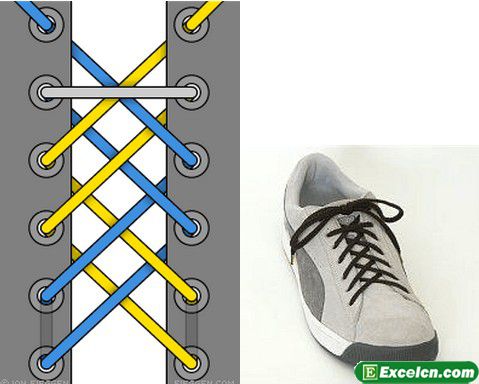 鞋带的24种系法图解