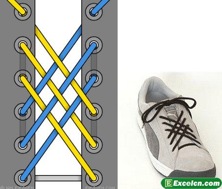 鞋带的24种系法图解