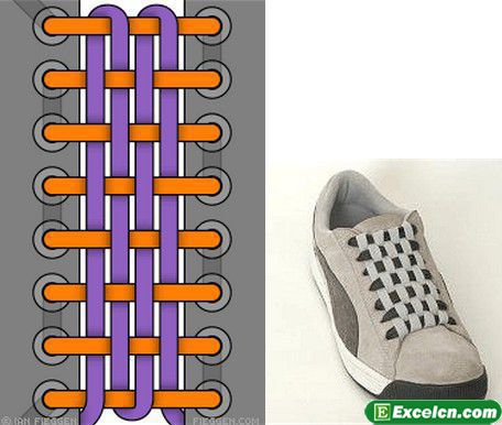 鞋带的24种系法图解
