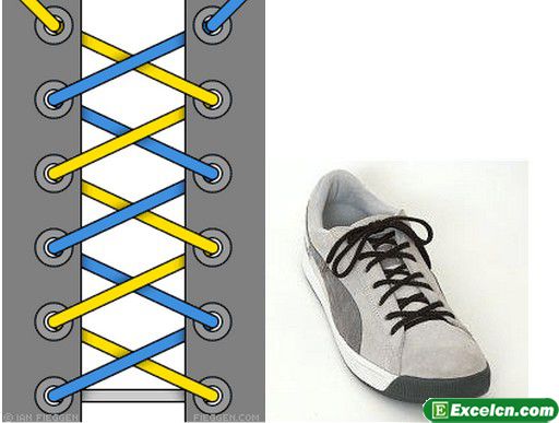 鞋带的24种系法图解