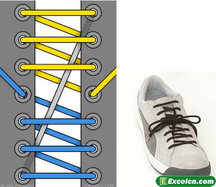 鞋带的24种系法图解
