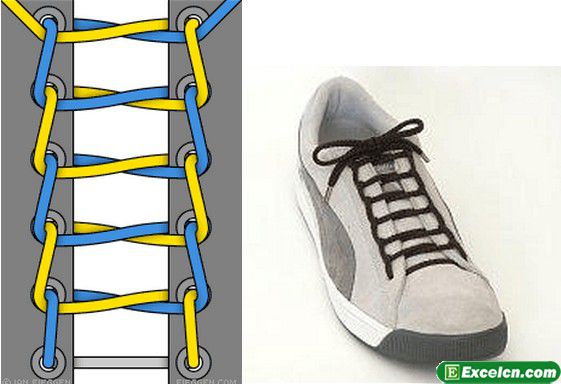 鞋带的24种系法图解