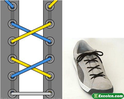 鞋带的24种系法图解
