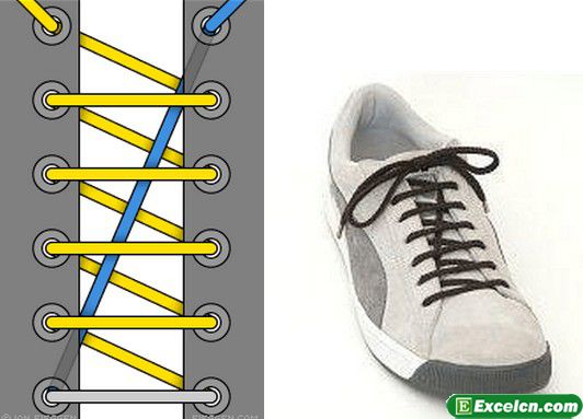 鞋带的24种系法图解
