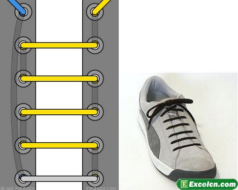 鞋带的24种系法图解