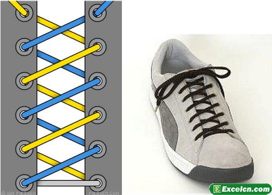 鞋带的24种系法图解