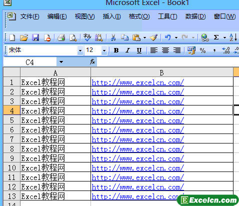 单元格的边框