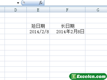 在Excel2007中输入日期方法