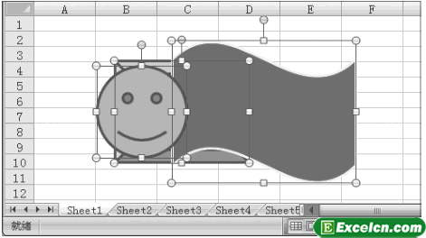 Excel2007中设置图形对齐方式