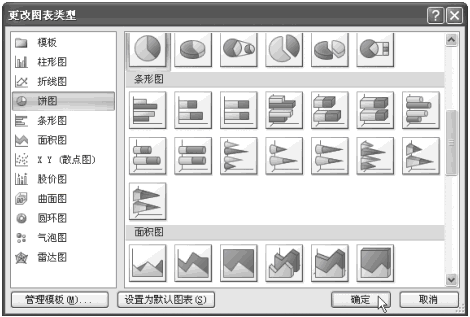 更改Excel数据透视图类型