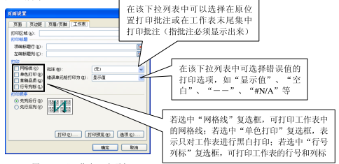 Excel工作表可打印项