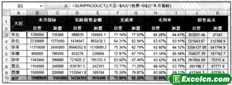 Excel多个条件进行数据处理分析