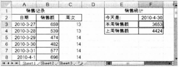 在Excel中判断每月的周次