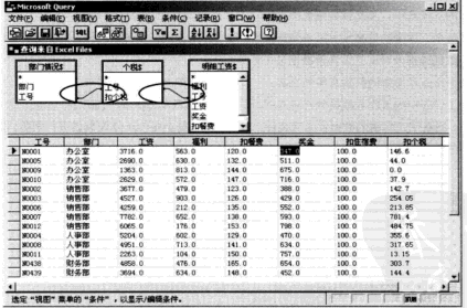 Microsoft Query工具使用方法