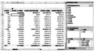 Excel数据透视图布局方法。