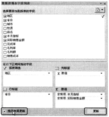 布局Excel数据透视图的基本方法