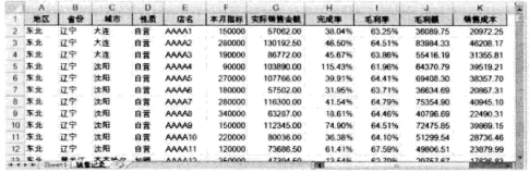 Excel实例表