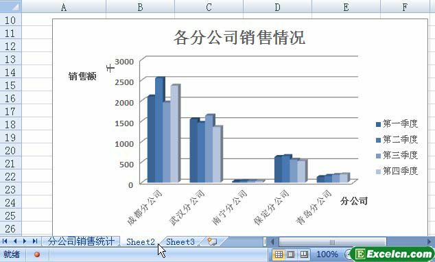 移动excel图表