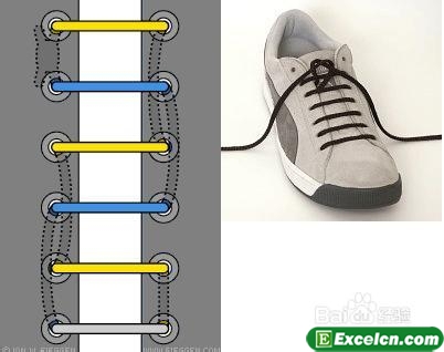 绑鞋带的方法图解