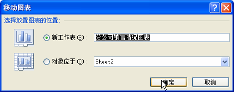 移动excel图表到其他工作表