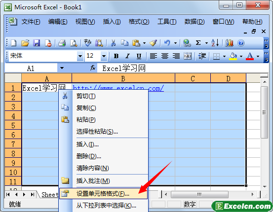 excel2003的自动换行在哪里