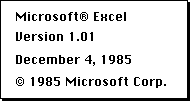 Excel 1.01