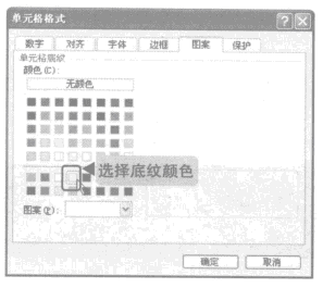 设置excel表格的底纹颜色