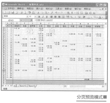 excel的分页预览功能