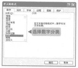 excel中设置数字的分类