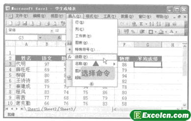 选择系统提供Excel函数的方式