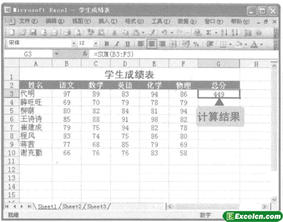 计算结果