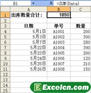 利用OFFSET函数与COUNTA函数创建动态名称