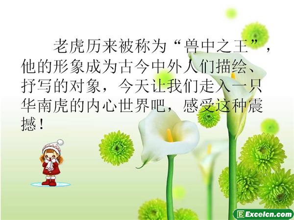 人教版七年级语文下册《华南虎》