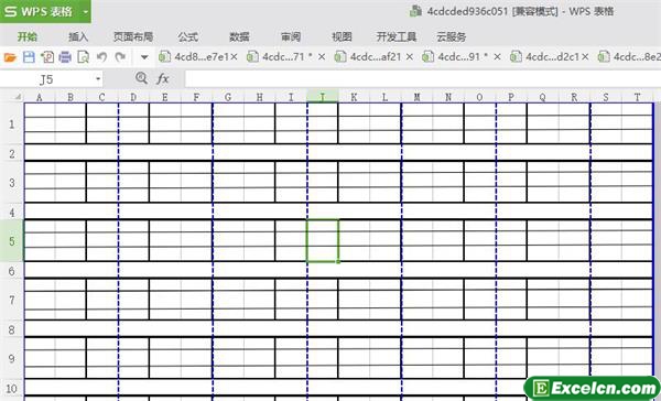 excel字母本四线三格打印模板