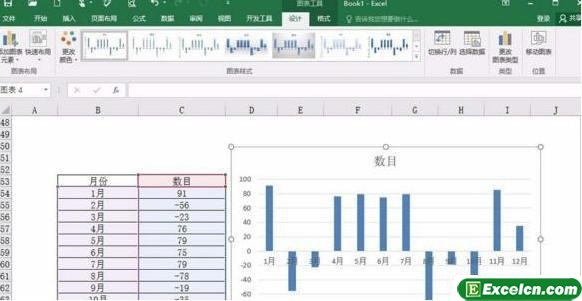 教你制作excel2016背离式图介绍